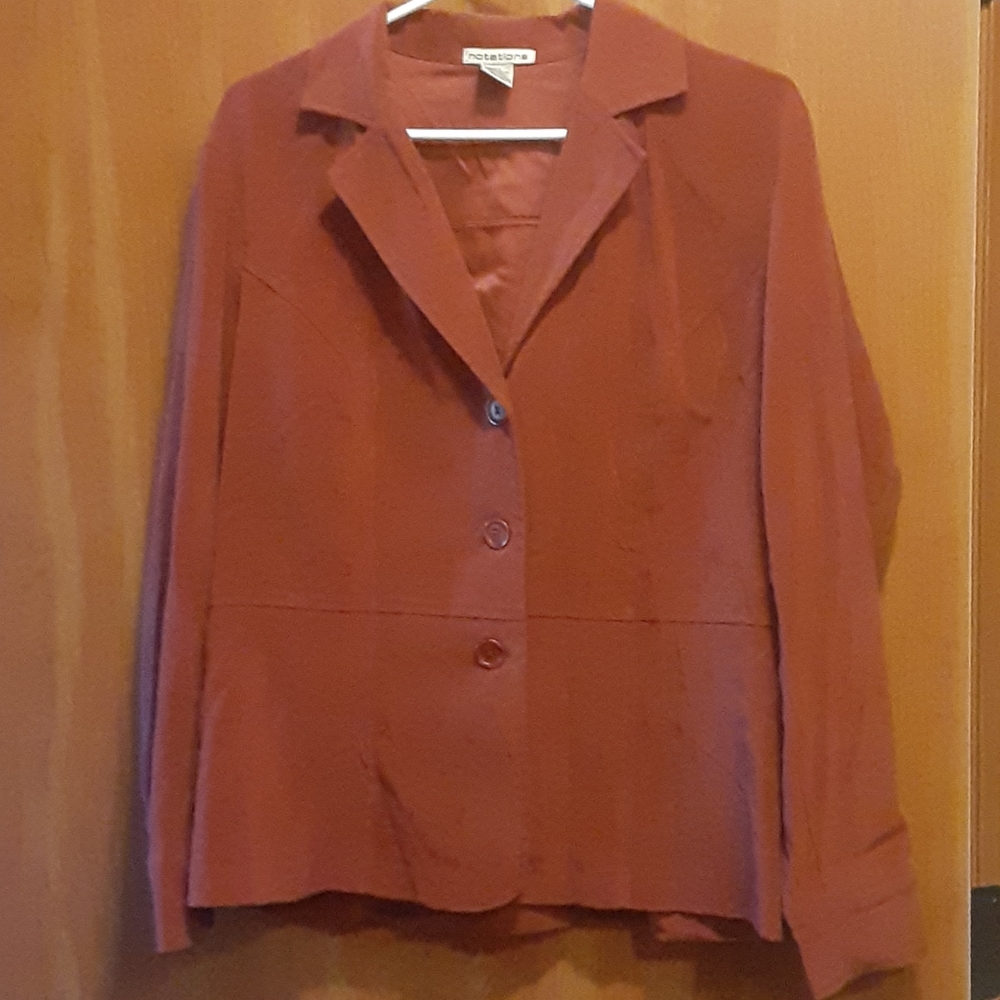 Burgundy suit jacket